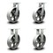 Service Caster 12 Inch Heavy Duty Semi Steel Cast Iron Caster Swivel Locks 2 Rigid SCC, 2PK SCC-KP92S1230-SSR-BSL-2-R-2 - alternate 1